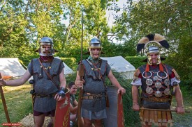 römische Legionäre mit Übergangs-Schild-Typ gegen Ende der frühen Kaiserzeit
