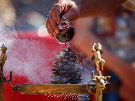 Rotwein bei römischer Opferzeremonie