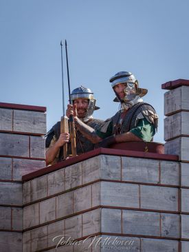 Legionäre auf Wachturm