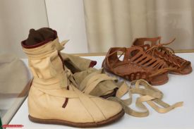 Ausstellung römischer Schuhe, calceus